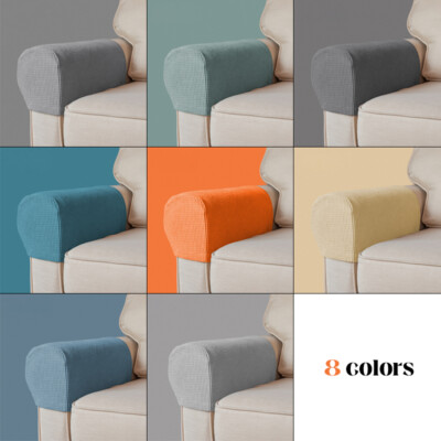 Armrest Chair Covers, Set of 4 Stretch Armchair Covers for Arms,Spandex Polyester Sofa Arm Caps