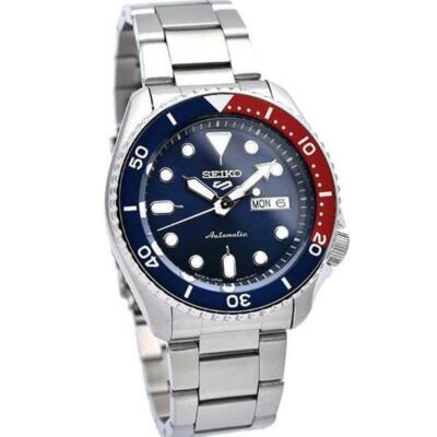 SEIKO 5 Sports Sports Style Blue Red Ref. SBSA003/SRPD53K1 watch made in  japan | eBay