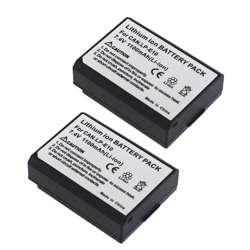 LP-E10 Battery or charger For Canon EOS Rebel T3 T5 T6 Kiss X50 EOS 1100D 1200D - Picture 19 of 50