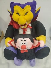 Stuffins Dracula Plush Nylon Body 22" & Soft Dreams 11" Dracula Halloween