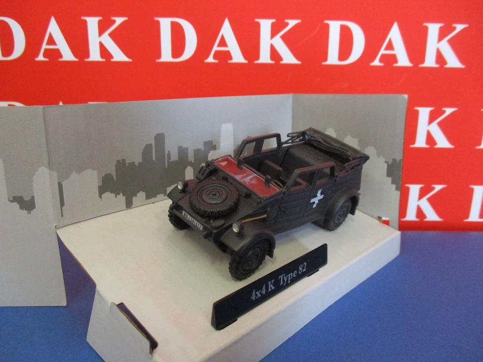 Die cast 1/43 Modellino Auto Volkswagen Kubelwagen Typ 82 aperta 1940 Cararama - Immagine 2 di 4