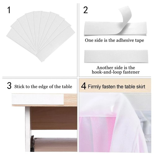 6FT Tutu Gender Reveal Tablecloth Pink & Blue Tulle Table Skirts for Gender R... - Picture 6 of 7