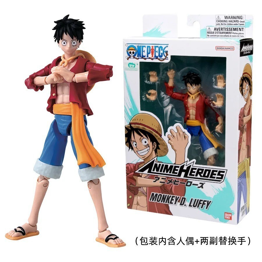Figura de acción 17 cm genuina BANDAI de una pieza MONKE D.LUFFY original en caja juguetes