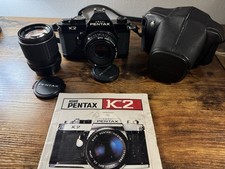 Pentax K2 35mm Film Camera  SMC Pentax 50mm f/2 Lens  Pentax 135mm 1:3.5 Lens