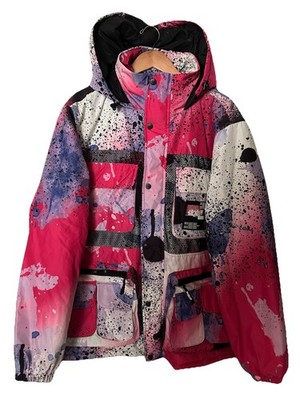 Sicko 19 Sickonineteen Pull & Bear Snow Zip Jacket Art Abstract Pink Women s XL