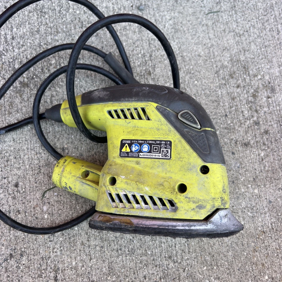 Ryobi 1.2 Amp Corded Corner Cat Sander CFS1503G — 第 4/4 张图片
