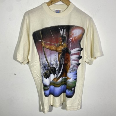T-Shirt Native American Graphique Vintage 90 s Sol s
