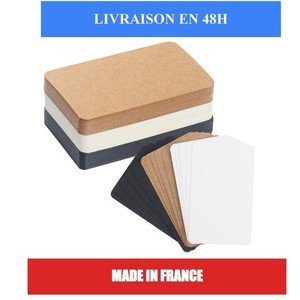 Cartes vierges 150 pièces noir blanc marron Tomoyuki 8,9 x 5,2 cm