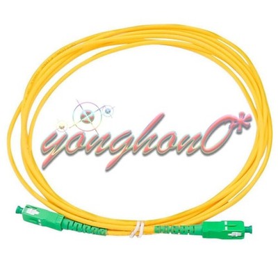 SC/APC   Singlemode Fiber Optic Patch Cord Cable 3.0mm FTTH PVC Jumper 30M #md