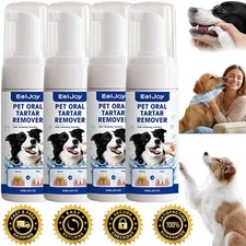 5PCS Pet Dental Tartar Remover Spray, Dog Cat Foam Teeth Clean Breath Freshener