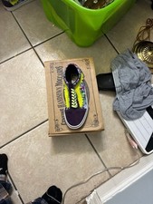 Vans Old Skool Tie Dye Mysterioso Purple Yellow Skate Shoes