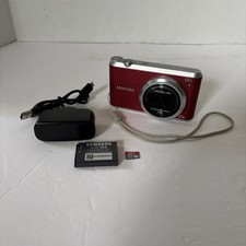 Samsung WB350F 16MP Wi-Fi Smart Camera Bundle - Red TESTED  WORKING 