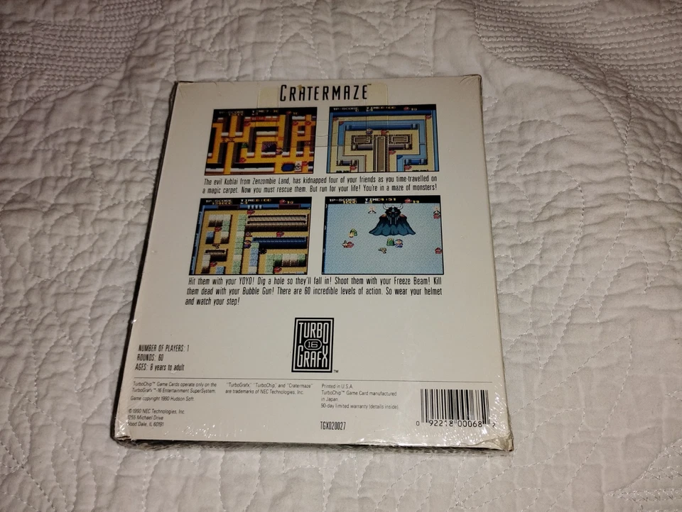 CraterMaze New Sealed for TurboGrafx-16 NTSC USA - Image 2 of 4