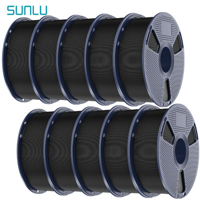 10×1KG SUNLU PLA+2.0 3D Printer Filament Bundle Upgrade PLA+ Filaments 1.75mm