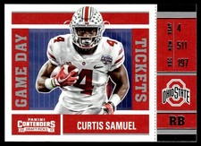 2017 Panini Contenders Draft Picks Game Day Tickets Curtis Samuel Rookie