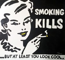 Todd Harris Goldman - Smoking kills - Hand signed. Rare artwork! AP 25/30