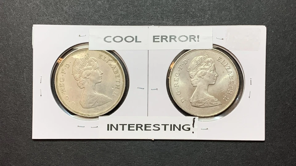 1981 Great Britain Royal Wedding Crown Struck Thru Grease Coin Error - Image 4 of 4