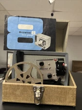 Vintage Kodak Brownie 8 A15 Movie Projector W/ Original Case Tested & Works!!!