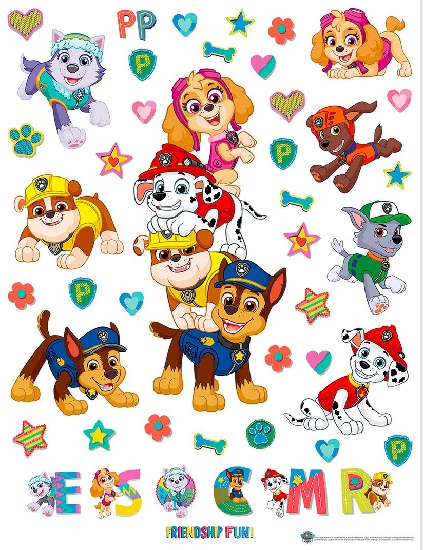 65 x 85 cm Wall & Furniture STICKER decal Paw Patrol kids bedroom decoration