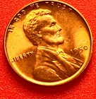 1950-P Lincoln Wheat Cent Penny GEM RED BU From an Original Bank Roll