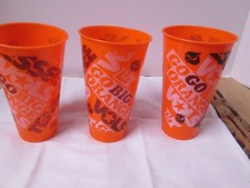 3 grandes tasses de stade en plastique orange pour hayon Tennessee Vols