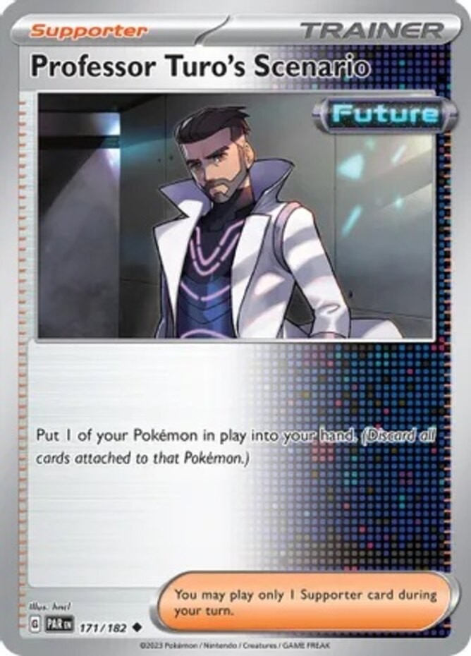 Professor Turo's Scenario - 171/182 - Uncommon - Reverse Holo (Lp) Paradox Rift