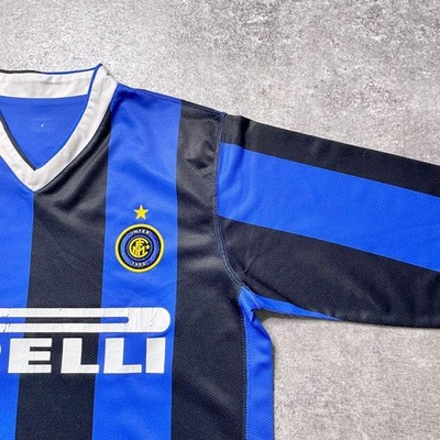Authentic Nike Inter Milan Home Long Sleeve Jersey 2006 2007 Size
