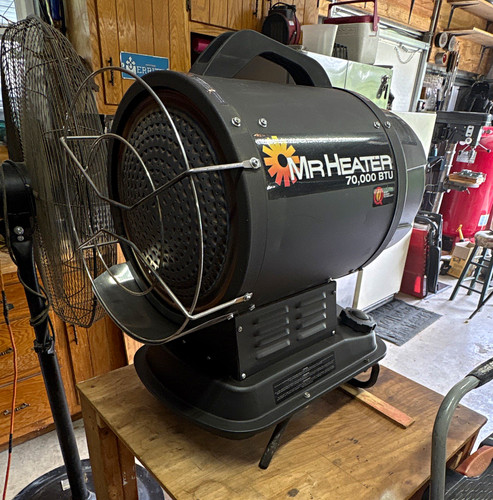 Mr. Heater 70,000 BTU Jobsite Portable Forced Air Heater, Quiet Burner Tech