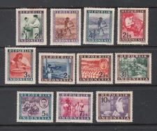 Indonesia: Unchecked lot 11 vintage stamps. Mint. Lot F1952