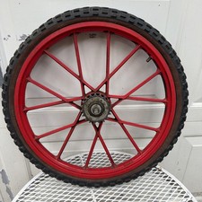 Vintage Lester Mag 20in Bmx Rear Wheel Red Rim 1970s 1980s
