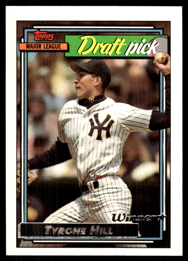 Tyrone Hill 1992 Topps #444 Brewers FREE SHIPPING StackedPacks