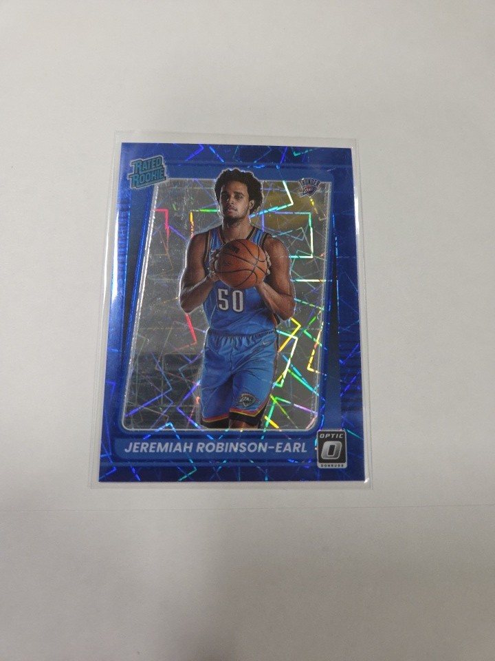 Jeremiah Robinson-Earl 2021-22 Optic Blue Velocity #170 Thunder RC Rookie