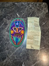 Mexican Huichol Yarn Mask The Magical Deer Folk Art Hang Santos Daniel Carrillo