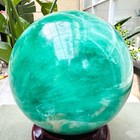 23.02LB Natural Green Fluorite Crystal Ball Sphere Polished Healing Decor Gift — photo 4