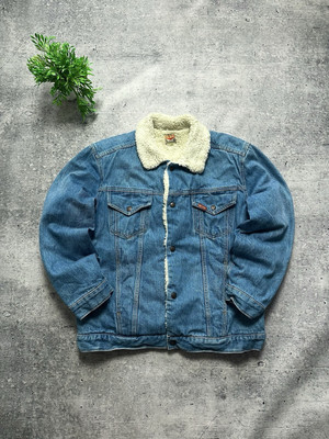 Denim Sherpa Jacket Streetwear Vintage 90's Big John Corduroy