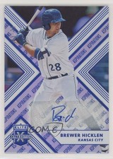 2018 Panini Elite Extra Edition Aspirations Blue 3/25 Brewer Hicklen Auto hg6