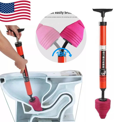 #ad High Pressure Powerful Pump Air Drain Plunger Bathroom Kitchen Toilet Shower US $10.99