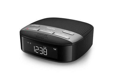 PHILIPS R3505 Radiowecker, Autom. digitales Tuning, DAB+, FM, Schwarz
