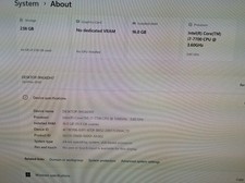 dell optiplex 5050 i7 7700 16gb ram 256SSD win11pro