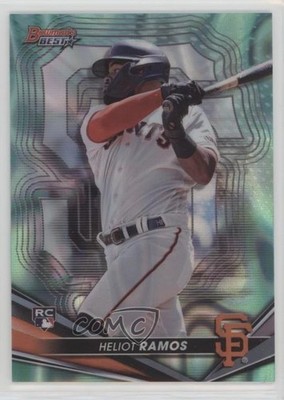 2022 Bowman's Best Aqua Lava Refractor 99/199 Heliot Ramos #62 Rookie RC 1j7t