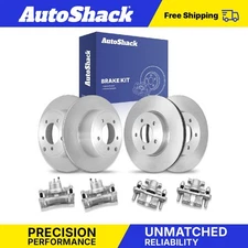 Front Rear Brake Rotors Calipers for 2008-2010 Dodge Caliber