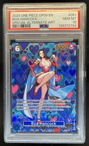 2024 One Piece 500 Years in the Future Boa Hancock Alt Art #OP07-051 PSA 10