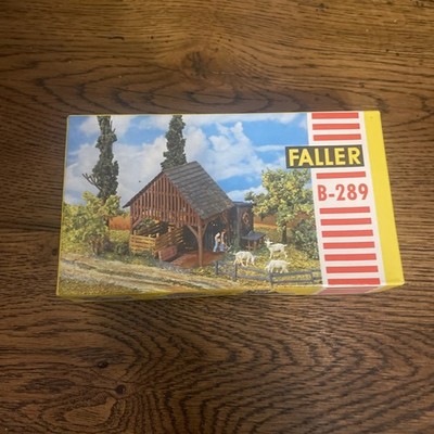Vintage Faller B289 HO Scale barn Shed New Open Box Train Model Kit Germany