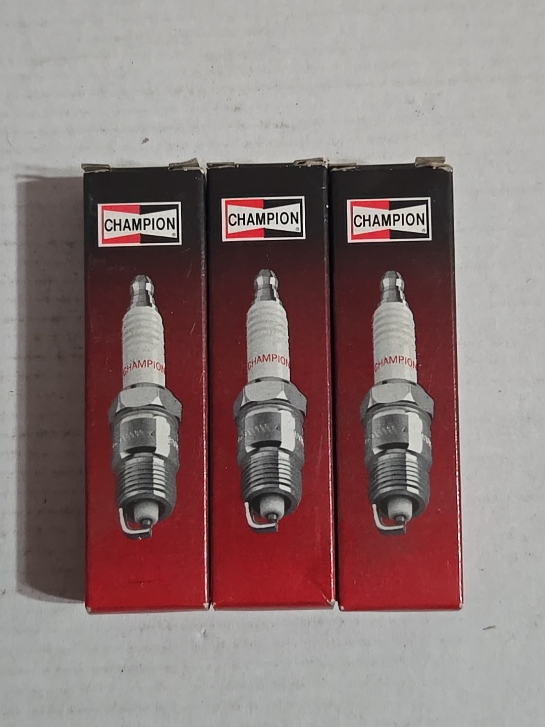 SET OF 3 Resistor Copper Spark PlugS  Champion 82 Spark Plug  