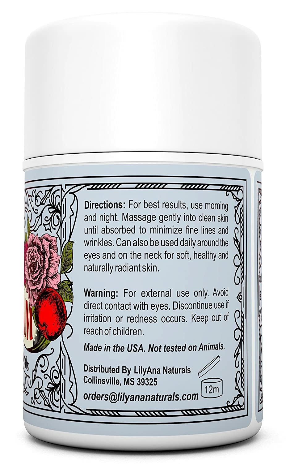 LilyAna Naturals Face Cream 1.7 oz Anti Aging Skin Care Moisturizer