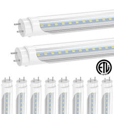 4 Pack LED Tube Lights 4FT T8 Bi Pin G13 22W Daylight White LED Shop Light Bulbs