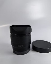 Square Metal Lens Hood with Cap For Sony FE 50mm F1.8 Prime Lens SEL50F18F Hood
