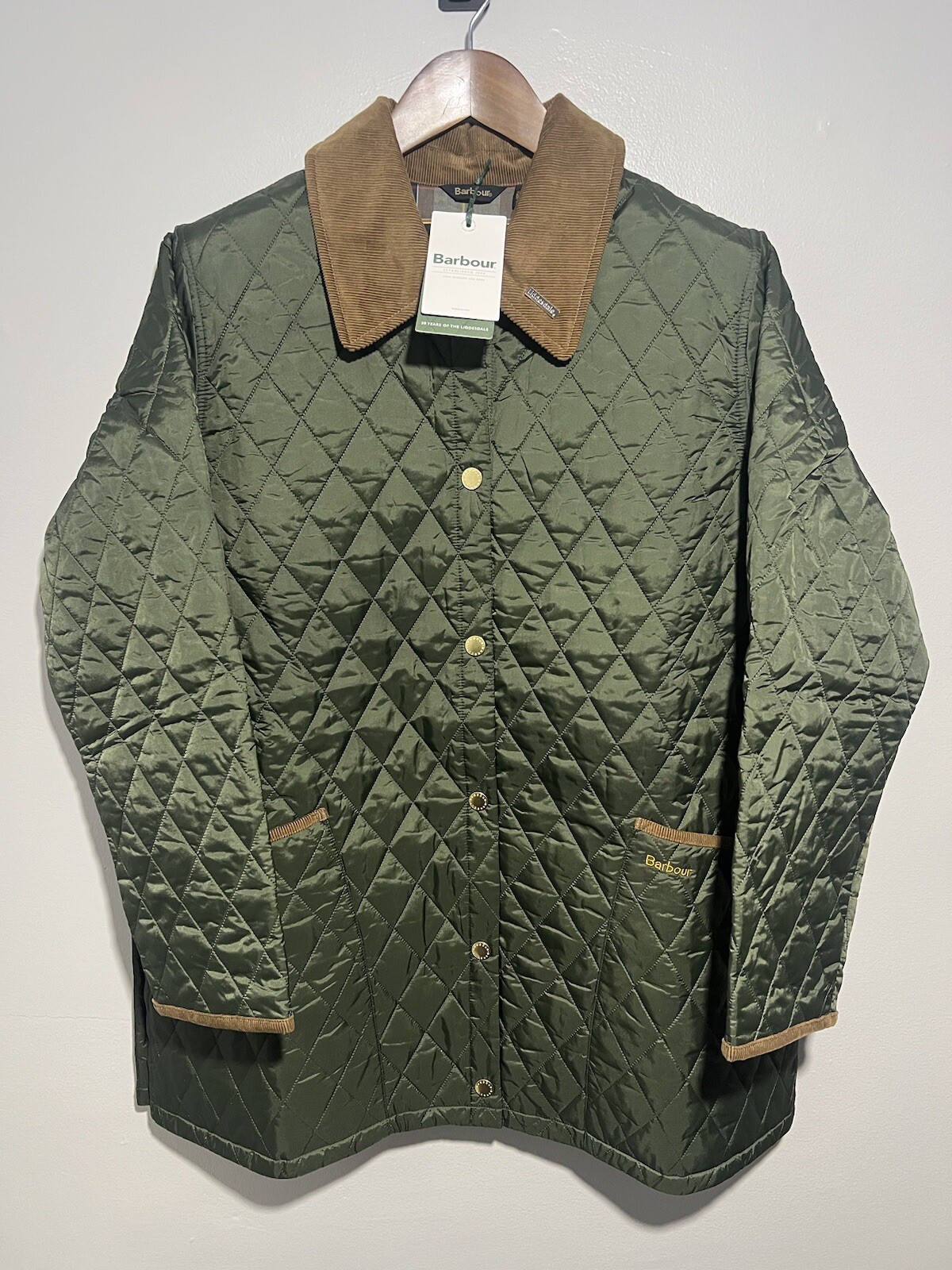 NEW Barbour 30th Anniversary Modern Liddesdale WOMENS 14 Olive / Classic Parka