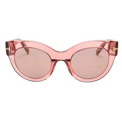TOMFORD ◆ TF727K_72Z Coral Gradation Tom Ford TF1063 72Z Lucilla Pink Cat Eye Sunglass Plastic