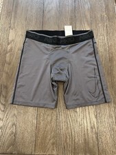 Mens Nike Pro Bodybuilding Compression Shorts Spandex Tights Gray Large